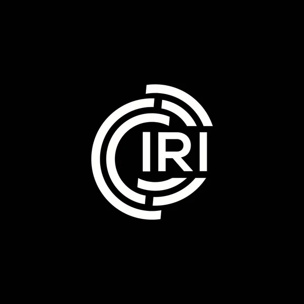 Design Del Logo Della Lettera Iri Iri Monogramma Iniziali Lettera — Vettoriale Stock