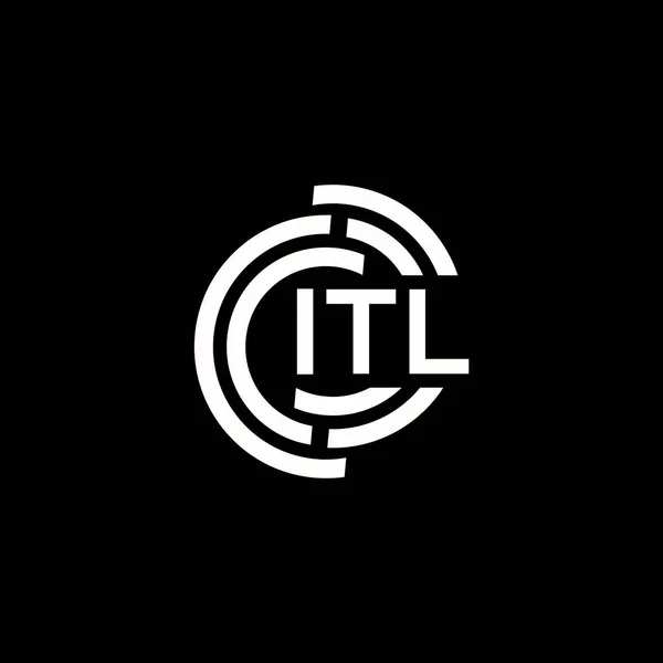 Návrh Loga Itl Itl Monogram Inicials Letter Logo Concept Itl — Stockový vektor