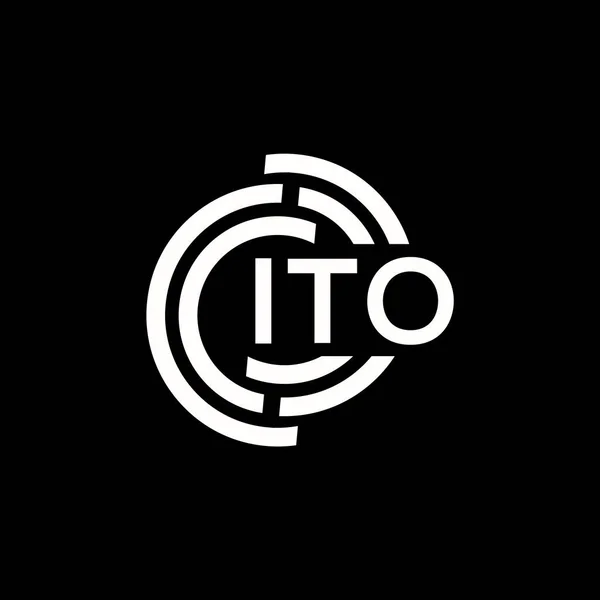 Utformning Ito Logotypen Ito Monogram Initialer Bokstav Logotyp Koncept Ito — Stock vektor