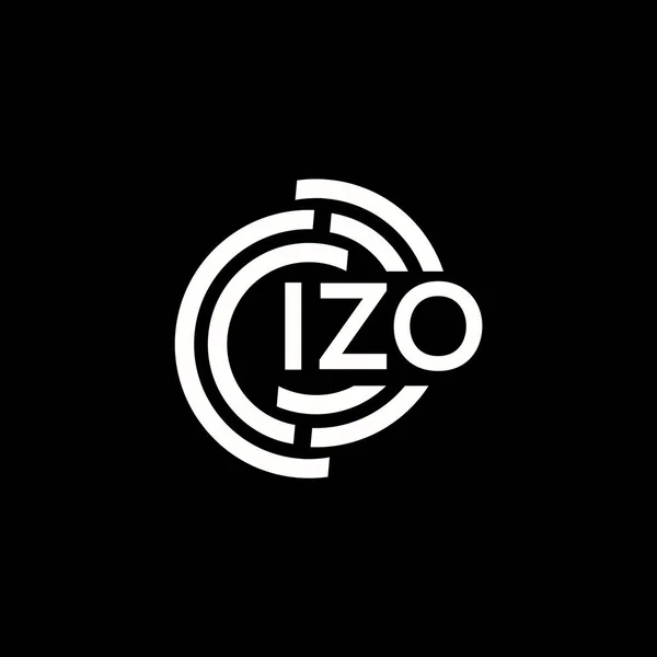 Izo Carta Logotipo Design Izo Monograma Iniciais Conceito Logotipo Carta — Vetor de Stock