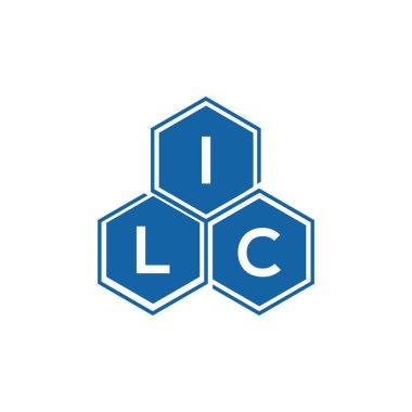 Siyah arkaplan üzerinde ILC harf logosu tasarımı. ILC yaratıcı harfler harfi logo kavramı. ILC vektör harf tasarımı..