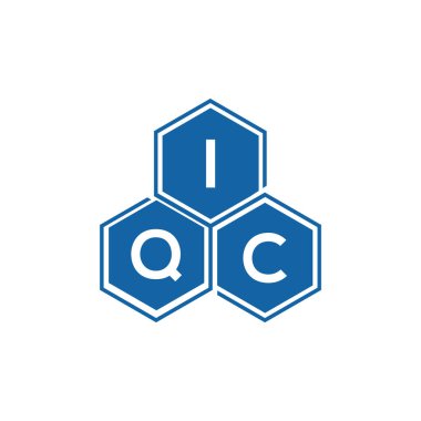 IQC harf logosu siyah arkaplan üzerine tasarlandı. IQC yaratıcı harflerin baş harfleri logo kavramı. IQC vektör harf tasarımı..