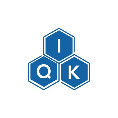 IQK harf logosu siyah arkaplan üzerine tasarlandı. IQK yaratıcı harflerin baş harfleri logo kavramı. IQK vektör harf tasarımı..