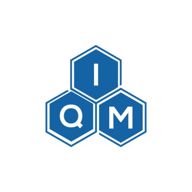 IQM harf logosu siyah arkaplan üzerine tasarlandı. IQM yaratıcı harflerin baş harfleri logo kavramı. IQM vektör harf tasarımı..