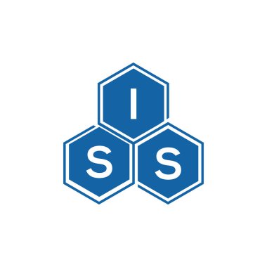 UUİ 'nin beyaz arkaplan üzerindeki logo tasarımı. ISS yaratıcı harflerin baş harfleri logo konsepti. ISS vektör tasarımı..