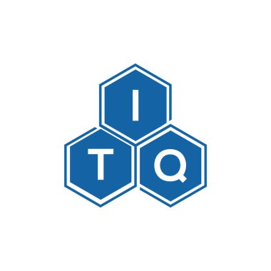 ITQ beyaz arkaplan üzerine harf logosu tasarımı. ITQ yaratıcı harflerin baş harfleri logo kavramı. ITQ vektör tasarımı..