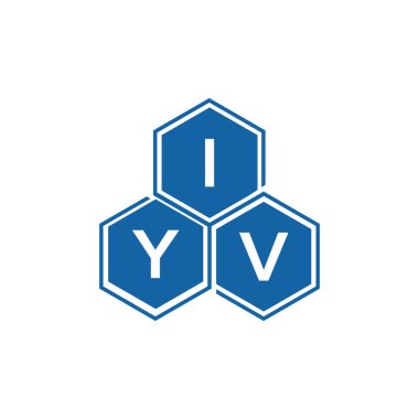 Beyaz arkaplan üzerine IYV harf logosu tasarımı. IYV yaratıcı harf logo kavramı. IYV vektör tasarımı..
