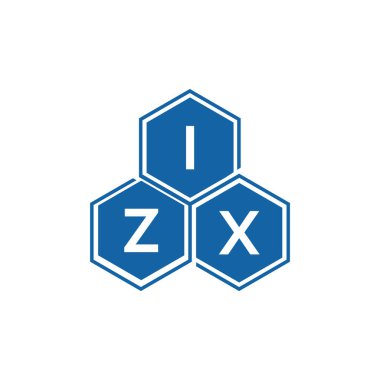 Beyaz arkaplan üzerine IZX harf logosu tasarımı. IZX yaratıcı harf logo kavramı. IZX vektör harf tasarımı..