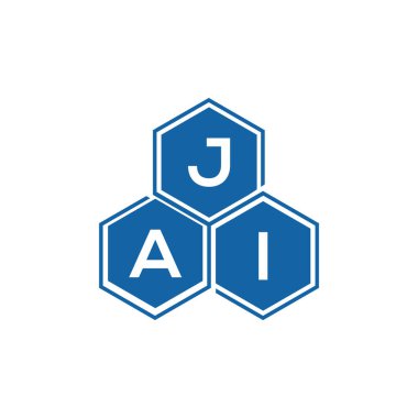 Beyaz arkaplan üzerine JAI harf logosu tasarımı. JAI yaratıcı harf logosu. JAI vektör tasarımı..
