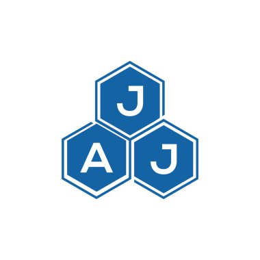 Beyaz arkaplan üzerine JAJ harf logosu tasarımı. JAJ yaratıcı harf logosu. JAJ vektör harf tasarımı..