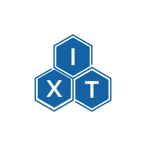 Diseño Del Logotipo Letra Lzbixt Sobre Fondo Blanco Ixt Iniciales — Vector de stock