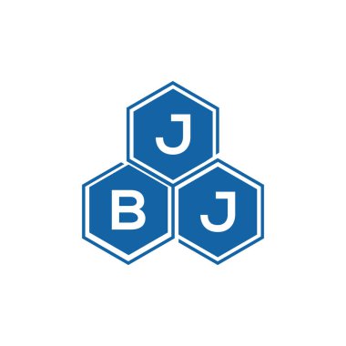 Beyaz arkaplan üzerine JBJ harf logosu tasarımı. JBJ yaratıcı harf logo kavramı. JBJ vektör harf tasarımı..