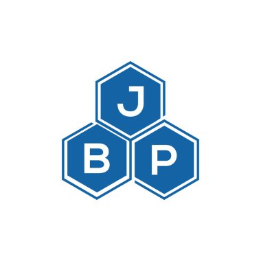 Beyaz arkaplan üzerine JBP harf logosu tasarımı. JBP yaratıcı harf logo kavramı. JBP vektör tasarımı..
