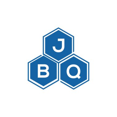 Beyaz arkaplan üzerine JBQ harf logosu tasarımı. JBQ yaratıcı harf logosu. JBQ vektör tasarımı..
