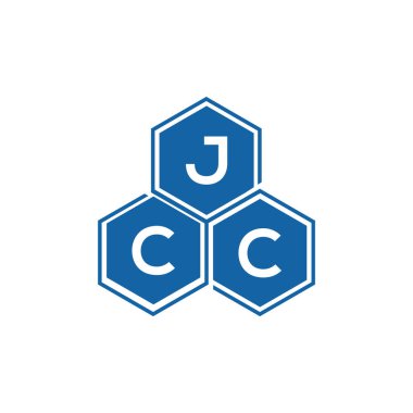 Beyaz arkaplan üzerine JCC harf logosu tasarımı. JCC yaratıcı harf logo kavramı. JCC vektör harf tasarımı..