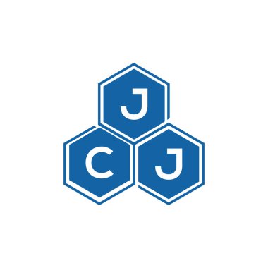 Beyaz arkaplan üzerine JCJ harf logosu tasarımı. JCJ yaratıcı harf logo kavramı. JCJ vektör harf tasarımı..