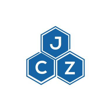 Beyaz arkaplan üzerine JCZ harf logosu tasarımı. JCZ yaratıcı harf logosu. JCZ vektör tasarımı..
