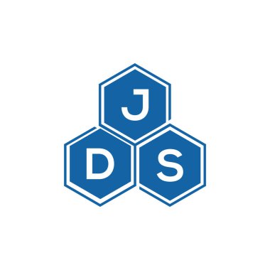 Beyaz arkaplan üzerine JDS mektup logosu tasarımı. JDS yaratıcı harflerin baş harfleri logo konsepti. JDS vektör tasarımı..