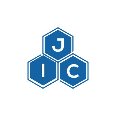 Beyaz arkaplan üzerine JIC harf logosu tasarımı. JIC yaratıcı harf logo kavramı. JIC vektör harf tasarımı..