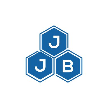 Beyaz arkaplan üzerine JJB harf logosu tasarımı. JJB yaratıcı harf logo kavramı. JJB vektör harf tasarımı..