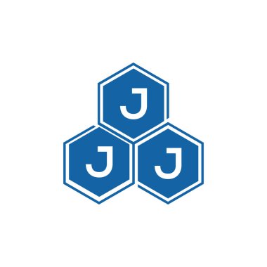 JJJ harf logo tasarımı beyaz arkaplan üzerinde. JJJ yaratıcı harf logo kavramı. JJJ vektör harf tasarımı.