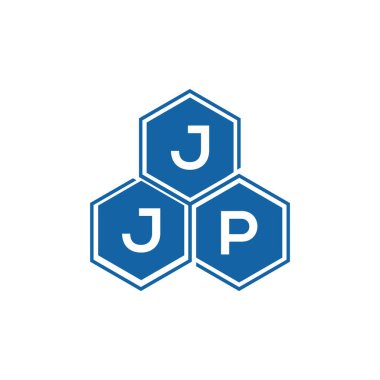 Beyaz arkaplan üzerine JJP harf logosu tasarımı. JJP yaratıcı harf logo kavramı. JJP vektör harf tasarımı..