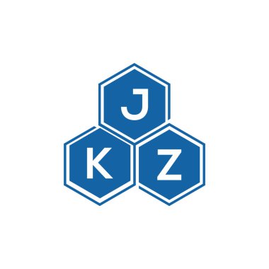Beyaz arkaplan üzerine JKZ harf logosu tasarımı. JKZ yaratıcı harf logo kavramı. JKZ vektör harfi tasarımı.
