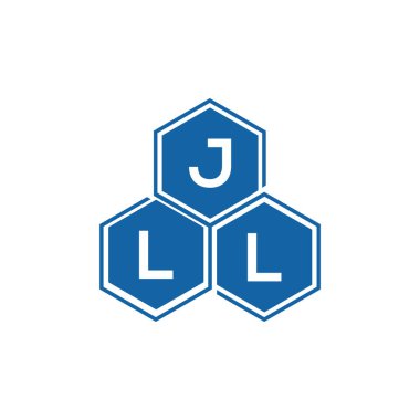 Beyaz arkaplan üzerinde JLL harf logosu tasarımı. JLL yaratıcı harflerin baş harfleri logo kavramı. JLL vektör dizaynı.