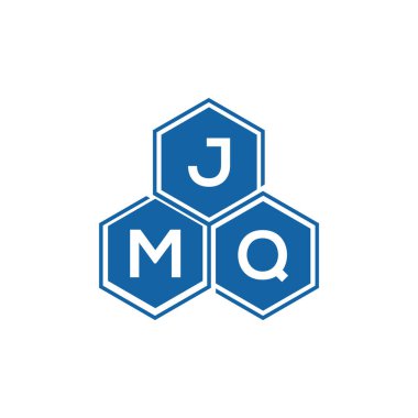 Beyaz arkaplan üzerine JMQ harf logosu tasarımı. JMQ yaratıcı harflerin baş harfleri logo kavramı. JMQ vektör harf tasarımı..