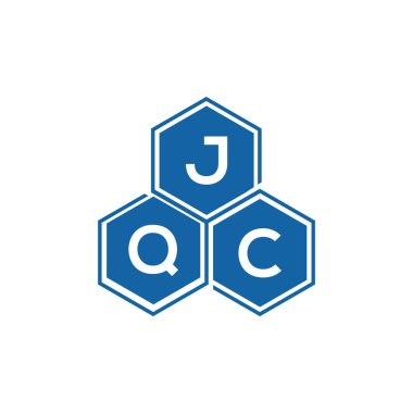Beyaz arkaplan üzerine JQC harf logosu tasarımı. JQC yaratıcı harf logo kavramı. JQC vektör harf tasarımı..