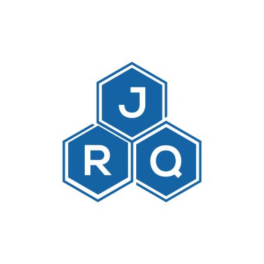 Beyaz arkaplan üzerine JRQ harf logosu tasarımı. JRQ yaratıcı harflerin baş harfleri logo kavramı. JRQ vektör tasarımı..