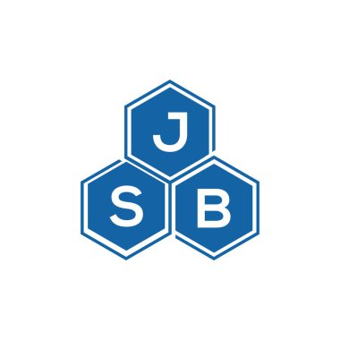 Beyaz arkaplan üzerine JSB harf logosu tasarımı. JSB yaratıcı harf logo kavramı. JSB vektör tasarımı..