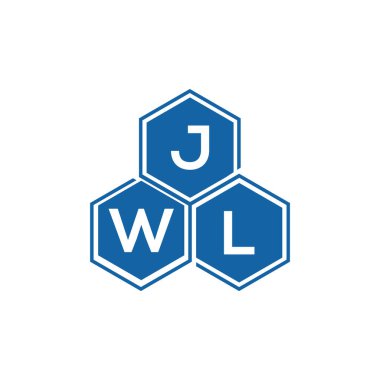 Beyaz arkaplan üzerine JWL harf logosu tasarımı. JWL yaratıcı harf logosu. JWL vektör tasarımı..