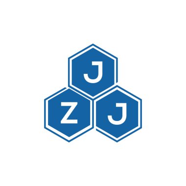 Beyaz arkaplan üzerine JZJ harf logosu tasarımı. JZJ yaratıcı harf logo kavramı. JZJ vektör harf tasarımı..