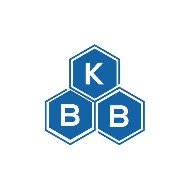 Beyaz arkaplan üzerinde KBB harfi logo tasarımı. KBB yaratıcı harf logo kavramı. KBB vektör harf tasarımı.
