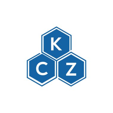 Beyaz arkaplan üzerinde KCZ harf logosu tasarımı. KCZ yaratıcı harf logo kavramı. KCZ vektör harf tasarımı.