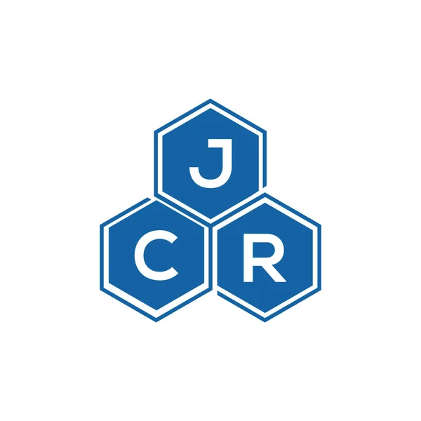 Jcr Letter Logo Design White Background Jcr Creative Initials Letter — Stock Vector