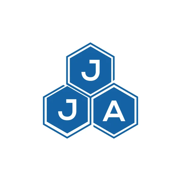 Дизайн Логотипу Jja Білому Фоні Творчі Ініціали Jja Букви Концепт — стоковий вектор