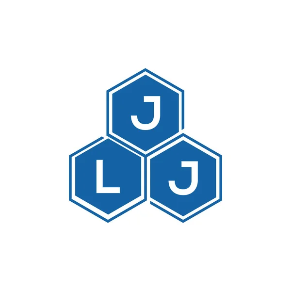 Jlj Lettera Logo Design Sfondo Bianco Jlj Iniziali Creative Lettera — Vettoriale Stock