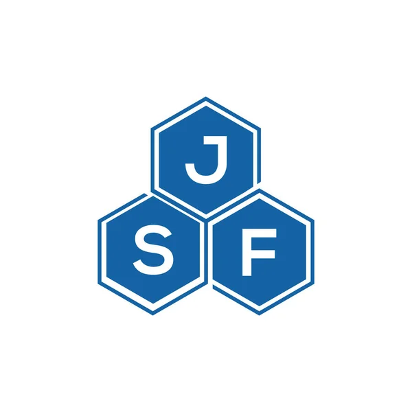 Дизайн Логотипу Літери Jsf Білому Тлі Jsf Креативні Ініціали Концепції — стоковий вектор