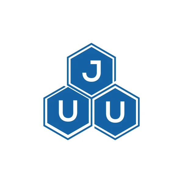 Дизайн Логотипу Літери Юну Білому Тлі Творчі Ініціали Юуу Концепція — стоковий вектор