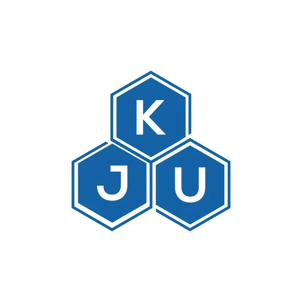 Kju Дизайн Логотипу Білому Тлі Творчі Ініціали Kju Мають Поняття — стоковий вектор