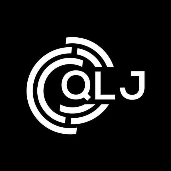Qlj Letter Logo Design Qlj Monogram Initials Letter Logo Concept — Stock Vector