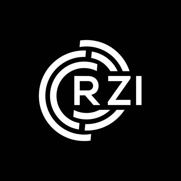 Design Logotipo Carta Rzi Rzi Monograma Iniciais Conceito Logotipo Carta — Vetor de Stock
