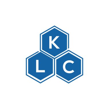 Beyaz arkaplanda KLC harf logosu tasarımı. KLC yaratıcı harflerin baş harfleri logo kavramı. KLC harf tasarımı.
