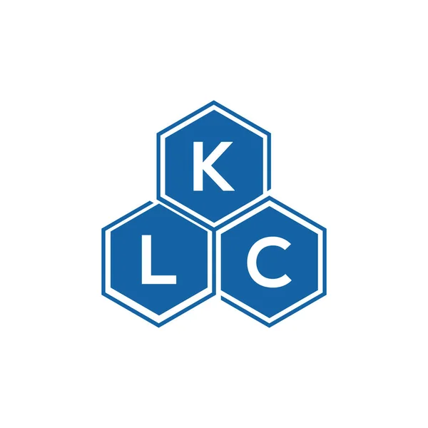 Klc Lettera Logo Design Sfondo Bianco Klc Creativo Iniziali Lettera — Vettoriale Stock
