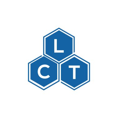 Beyaz arka planda LCT mektup logosu tasarımı. LCT yaratıcı harflerin baş harfleri logo kavramı. LCT harf tasarımı.