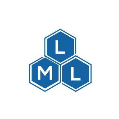 Beyaz arkaplanda LML harf logosu tasarımı. LML yaratıcı harflerin baş harfleri logo kavramı. LML harf tasarımı.