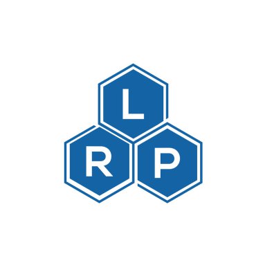 Beyaz arkaplanda LZBLRP harf logosu tasarımı. LRP yaratıcı harflerin baş harfleri logo kavramı. LRP harf tasarımı.