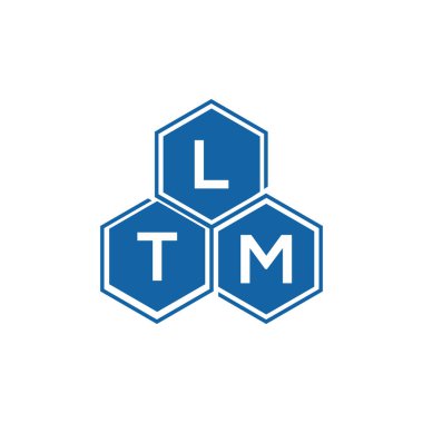 Beyaz arkaplanda LTM harf logosu tasarımı. LTM yaratıcı harflerin baş harfleri logo kavramı. LTM harf tasarımı.
